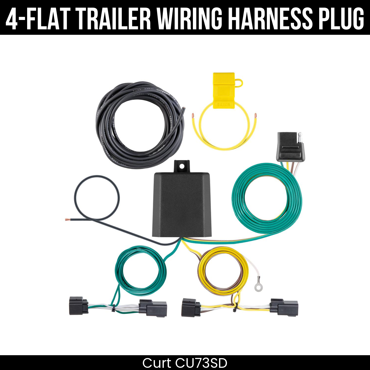 Trailer Wiring 4-Flat Plug Only