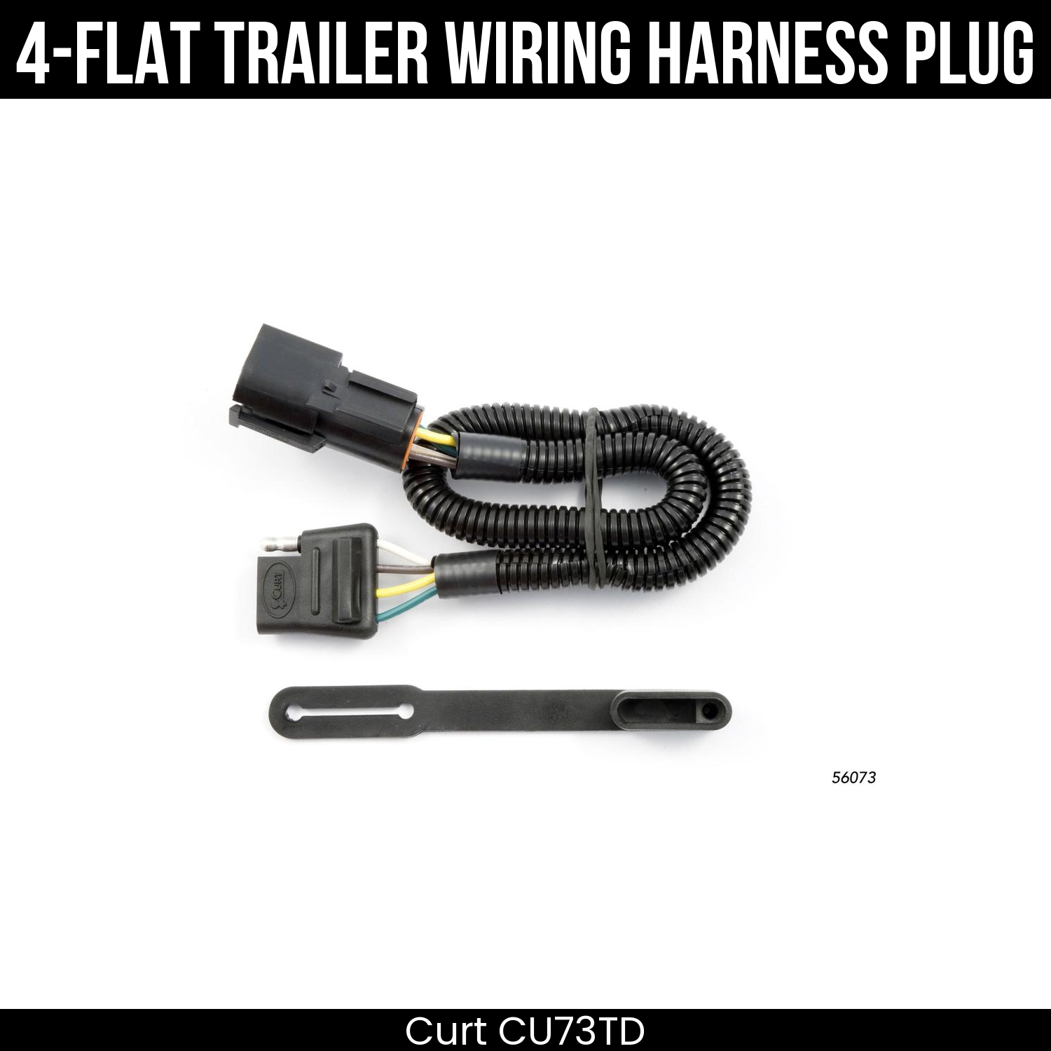 Trailer Wiring 4-Flat Plug Only
