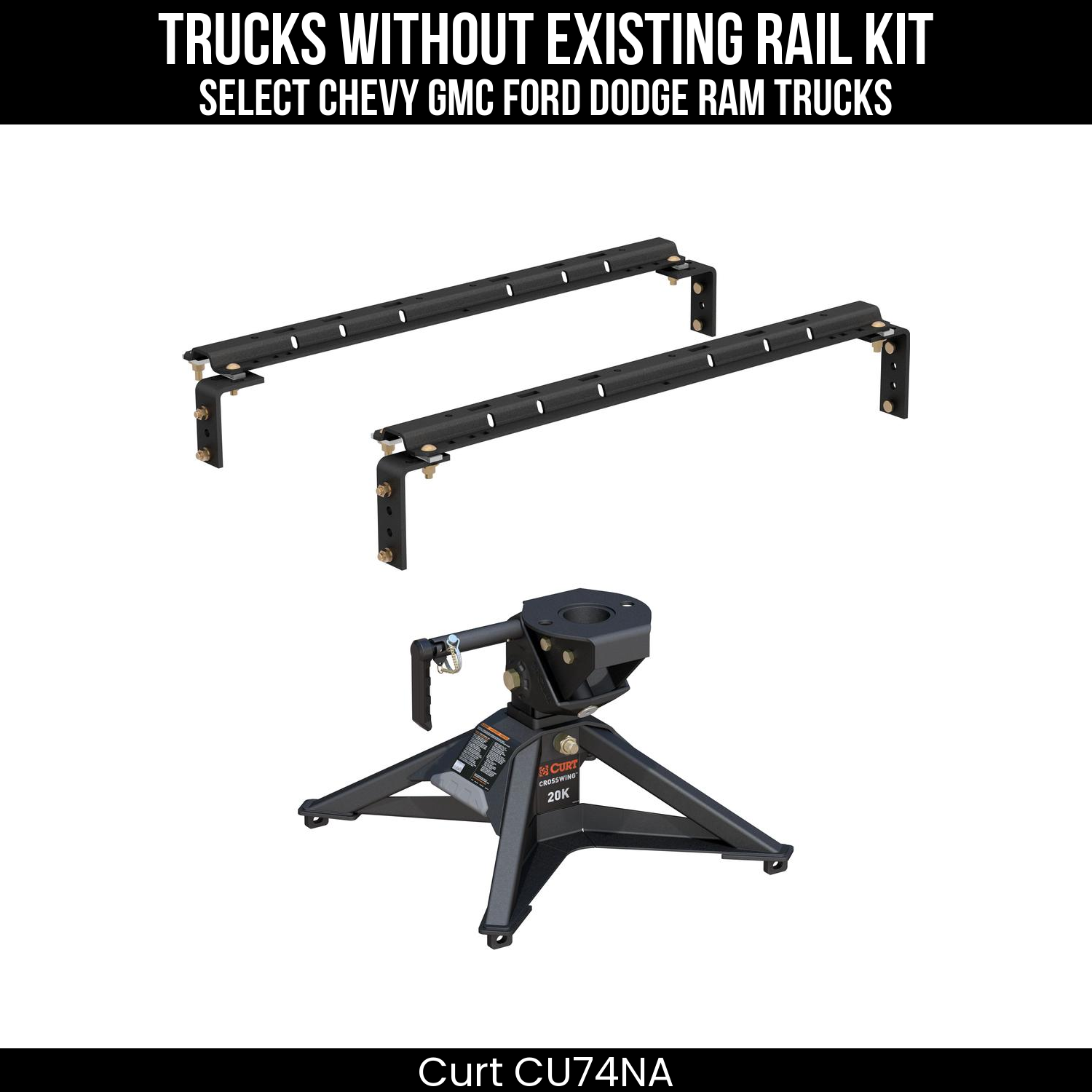 Universal 5th Wheel Base Rails,CrossWing 5th Wheel Hitch