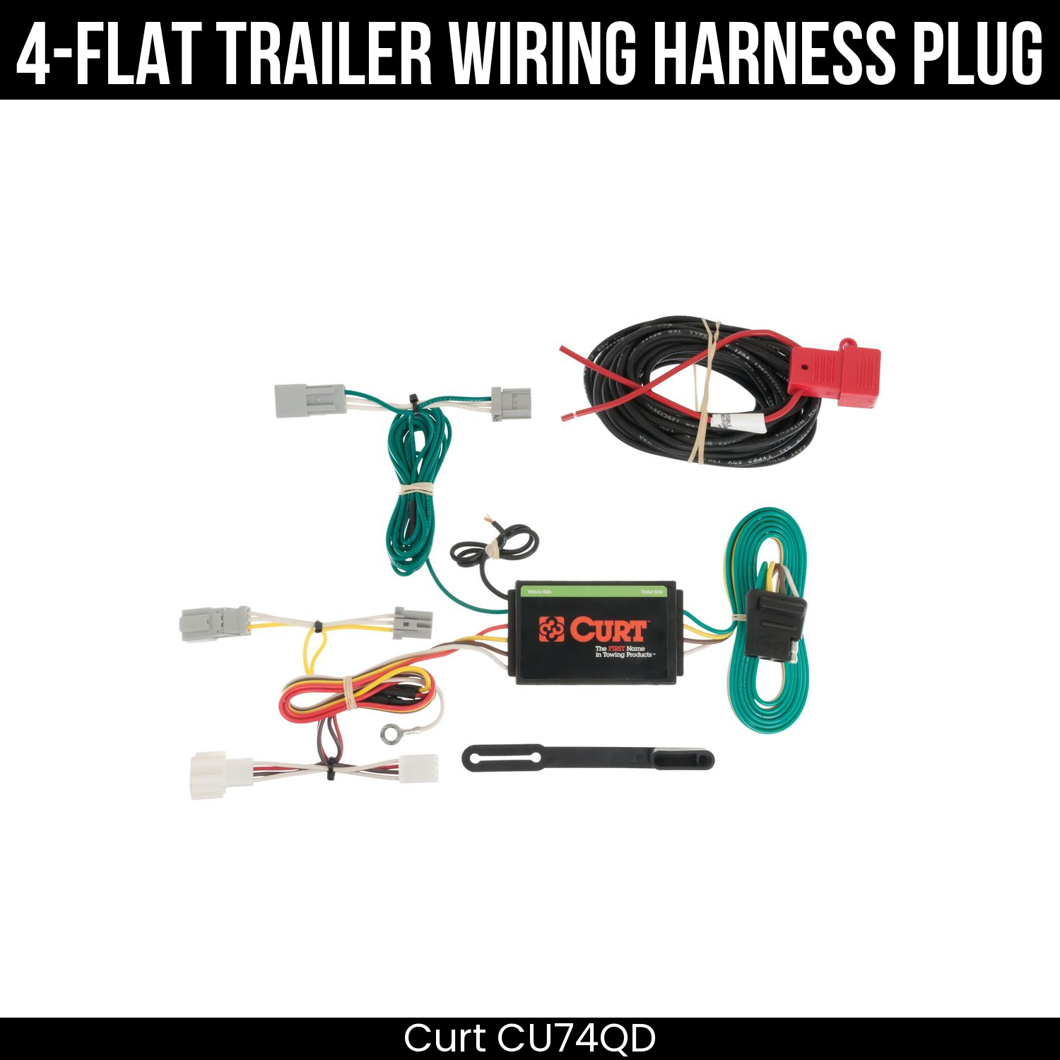 Trailer Wiring 4-Flat Plug Only