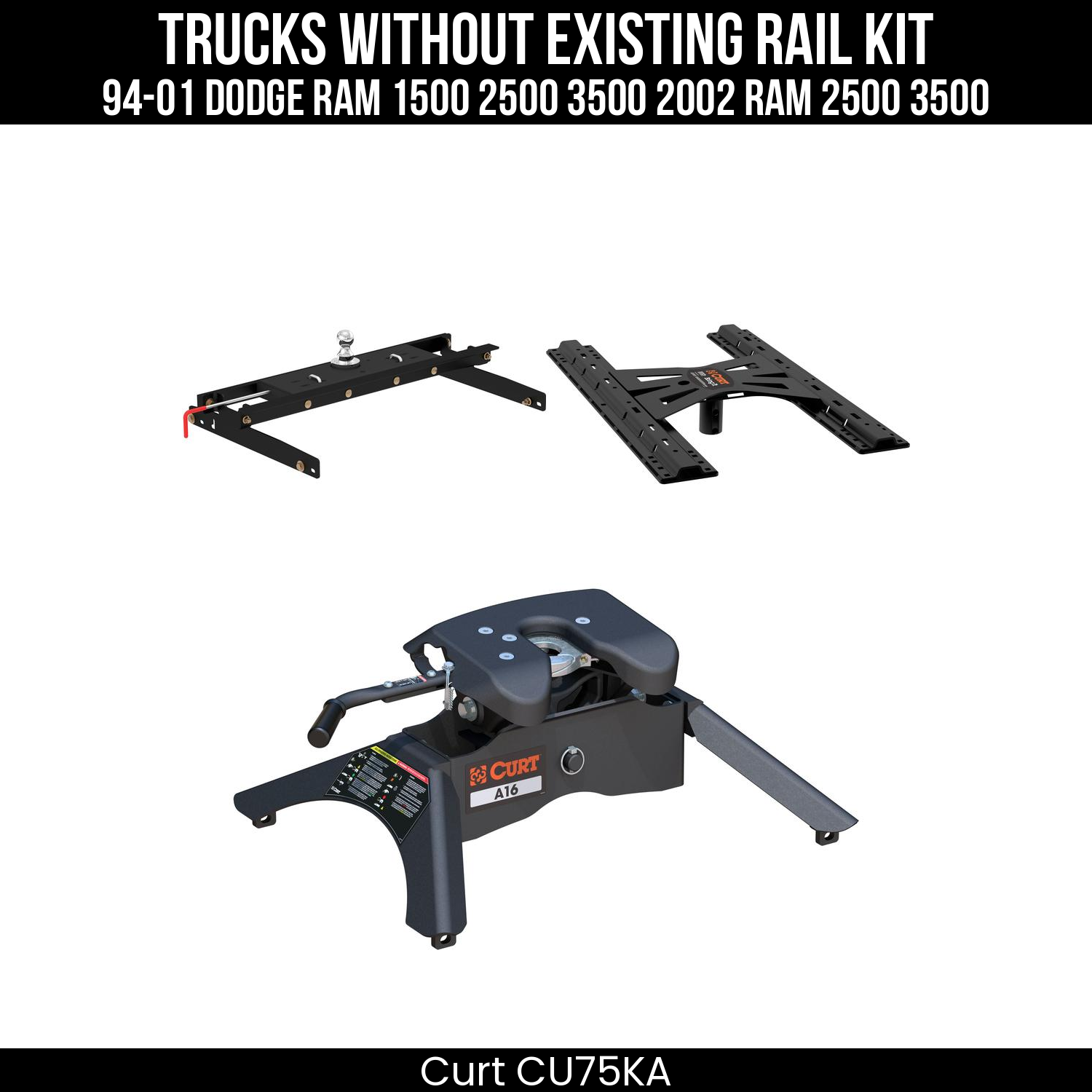 Double Lock Gooseneck Hitch,Under-Bed Gooseneck Install Brackets,X5 Gooseneck-5th Wheel Adapter,A16 5th Wheel Hitch Head,Replacement 5th Wheel Legs