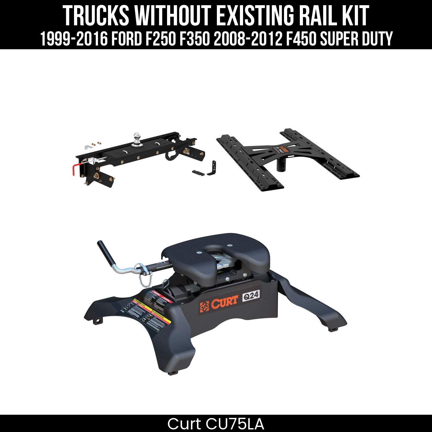 Under-Bed Gooseneck Install Brackets,Double Lock Gooseneck Hitch,X5 Gooseneck-5th Wheel Adapter,Q24 5th Wheel Hitch Head