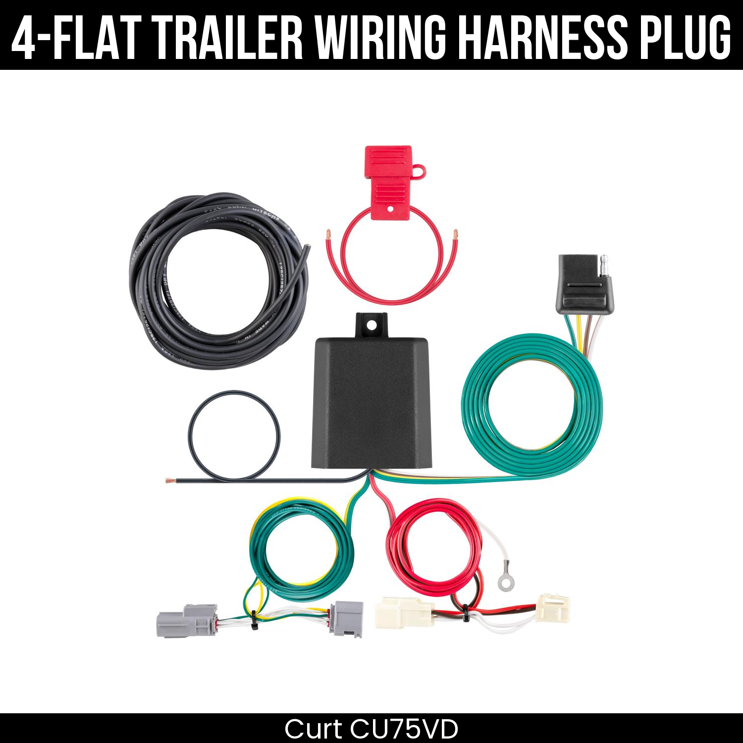Trailer Wiring 4-Flat Plug Only