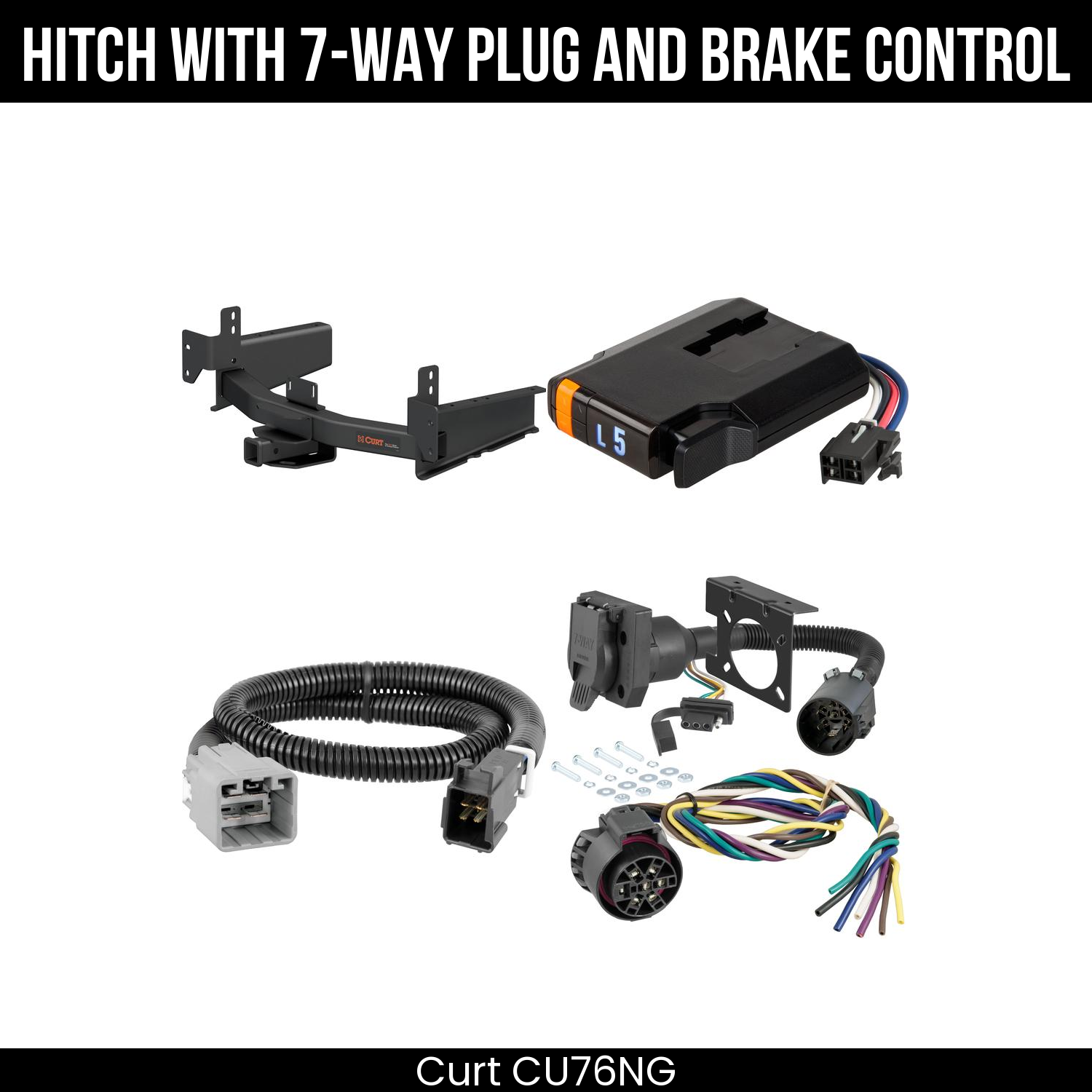 Trailer Hitch , 7-Way , Discovery Next Brake Control