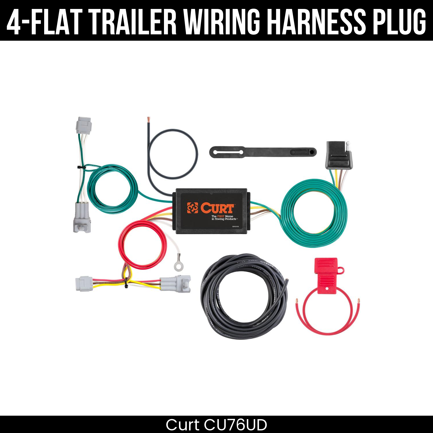 Trailer Wiring 4-Flat Plug Only