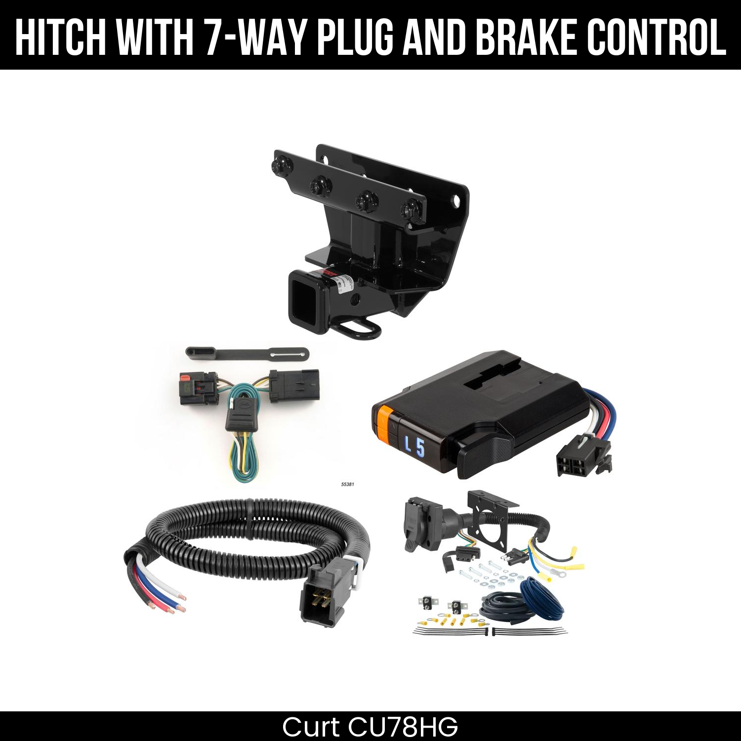Trailer Hitch , 7-Way , Discovery Next Brake Control