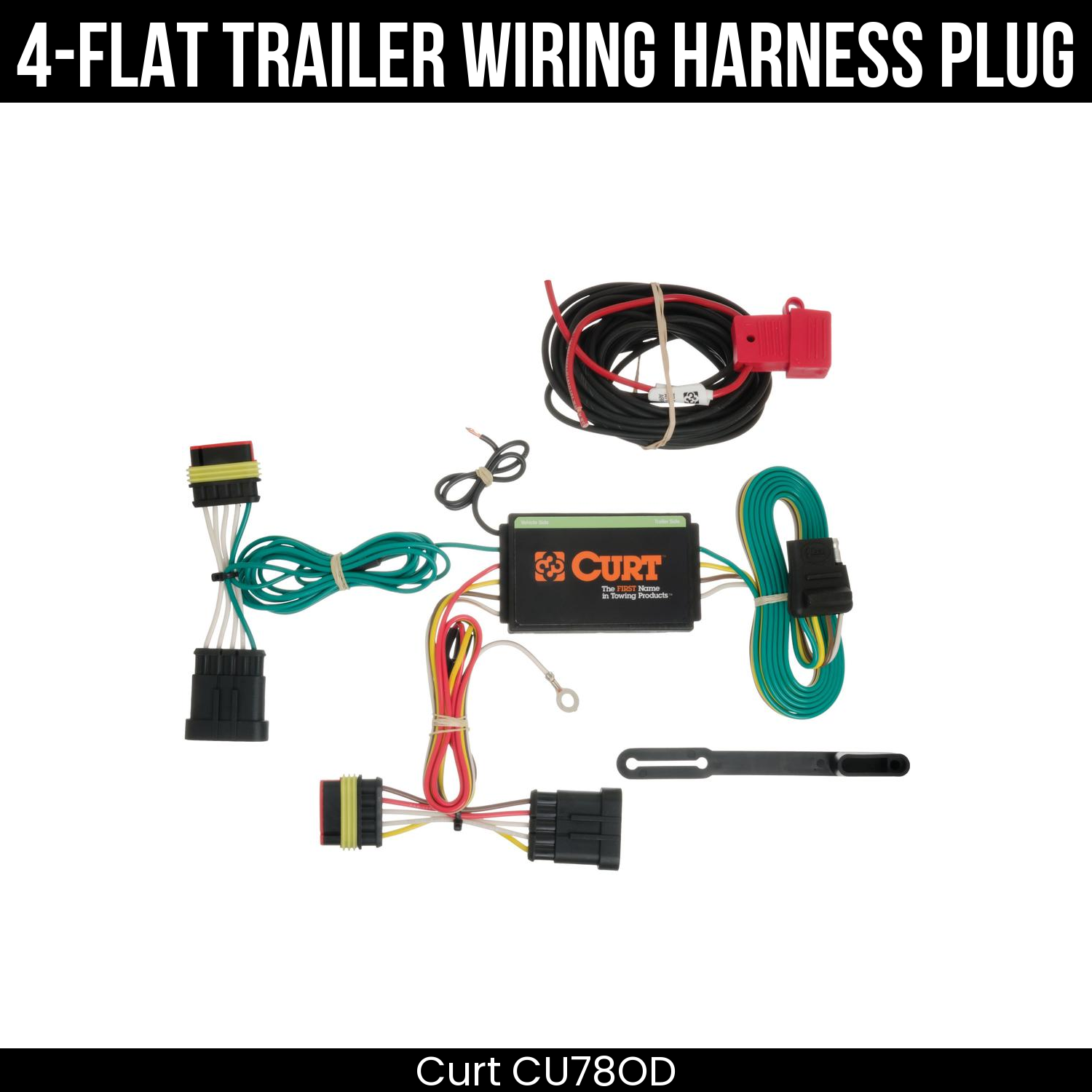 Trailer Wiring 4-Flat Plug Only