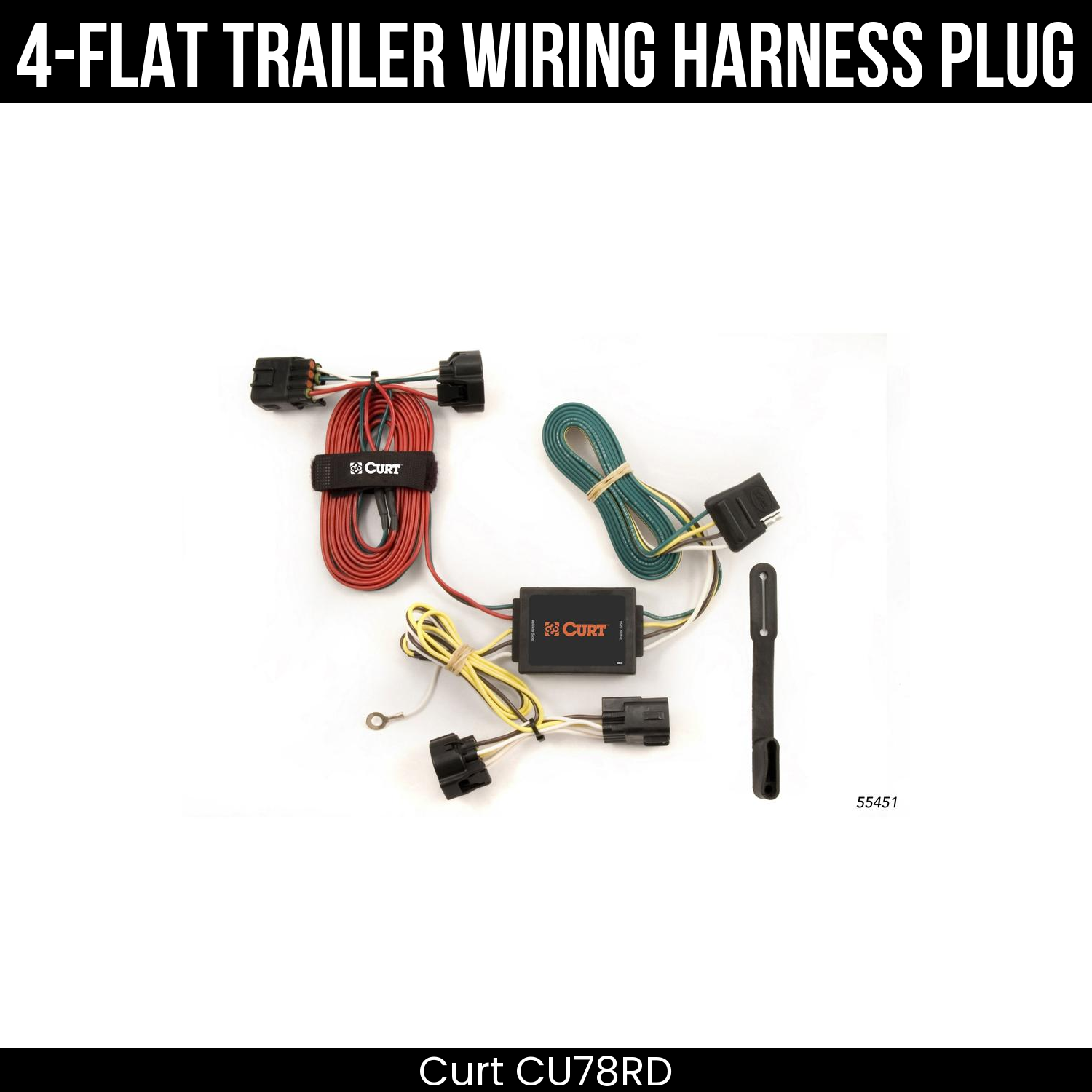Trailer Wiring 4-Flat Plug Only