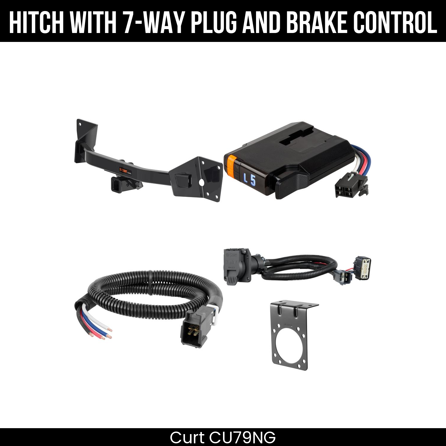 Trailer Hitch , 7-Way , Discovery Next Brake Control