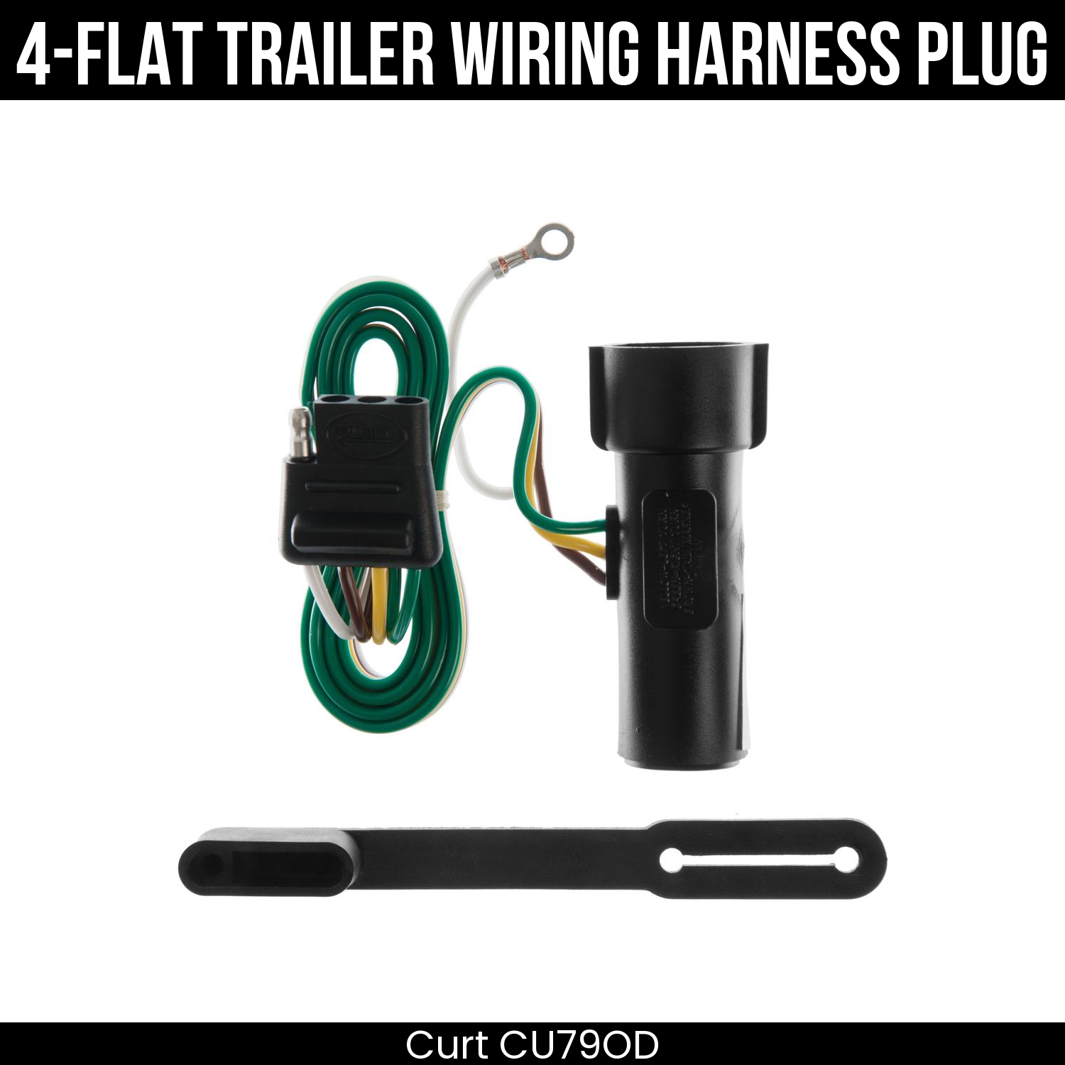 Trailer Wiring 4-Flat Plug Only