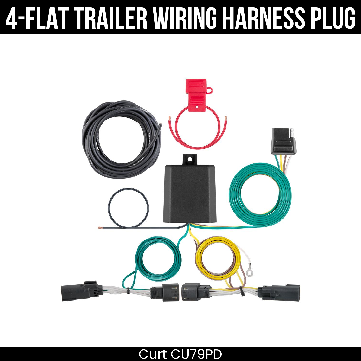 Trailer Wiring 4-Flat Plug Only