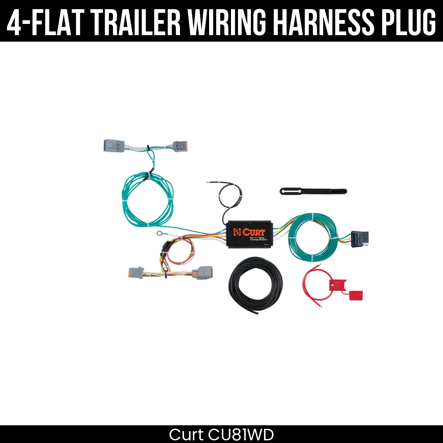 Trailer Wiring 4-Flat Plug Only