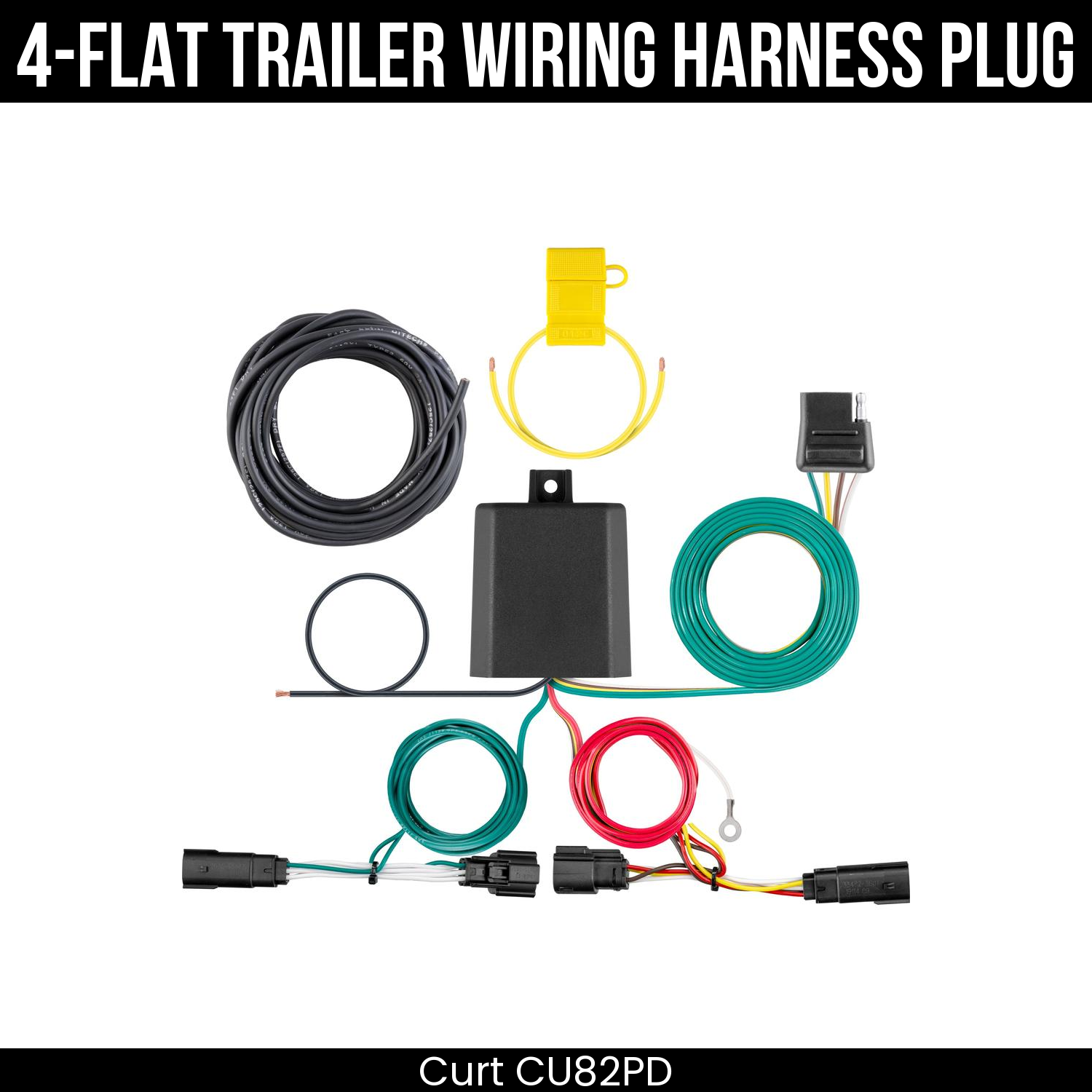 Trailer Wiring 4-Flat Plug Only