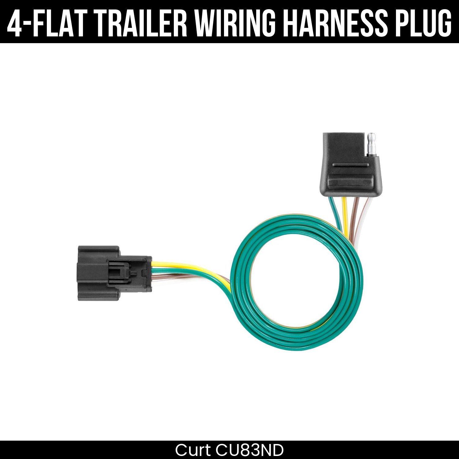 Trailer Wiring 4-Flat Plug Only