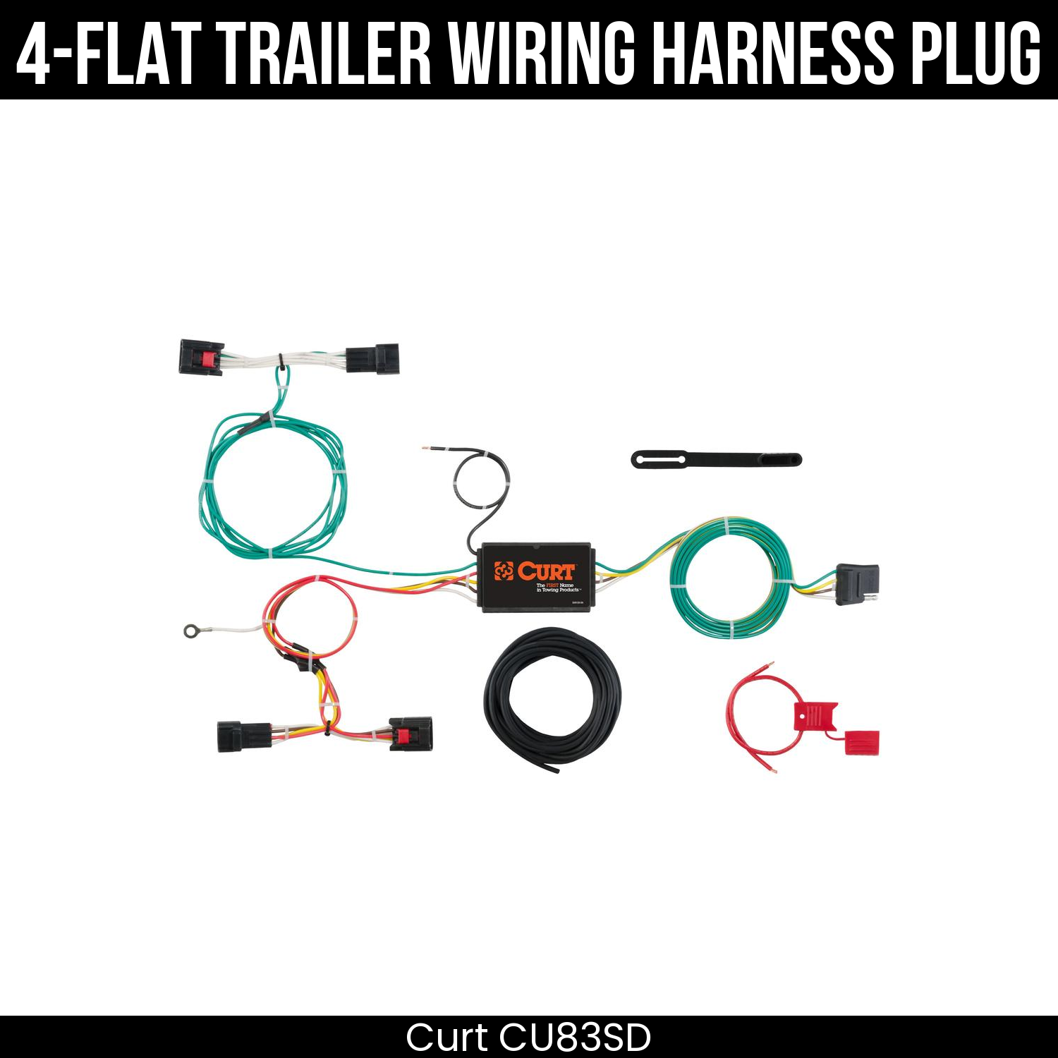Trailer Wiring 4-Flat Plug Only