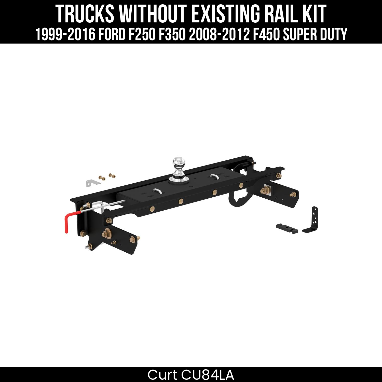 Under-Bed Gooseneck Install Brackets,Double Lock Gooseneck Hitch