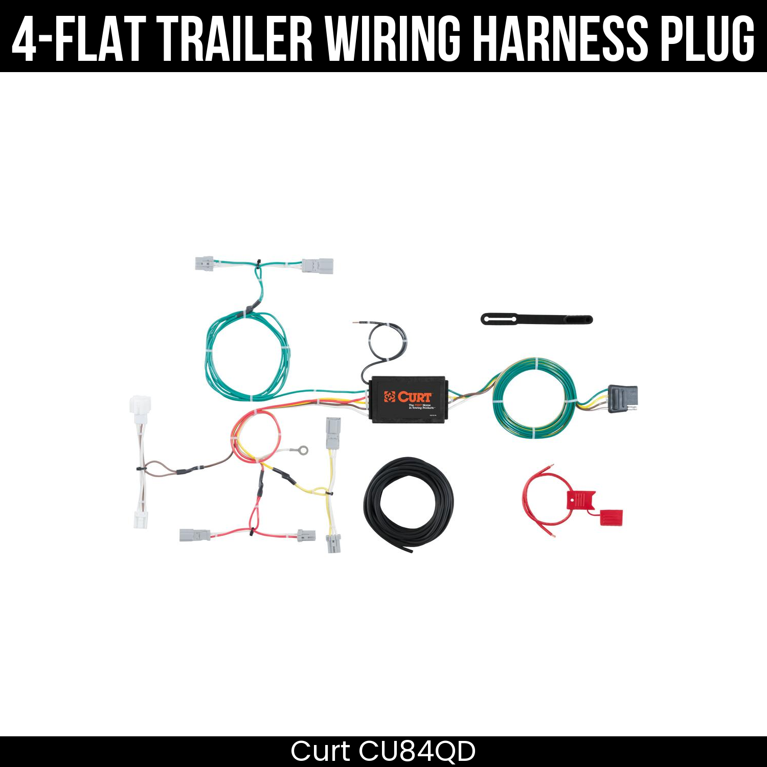 Trailer Wiring 4-Flat Plug Only
