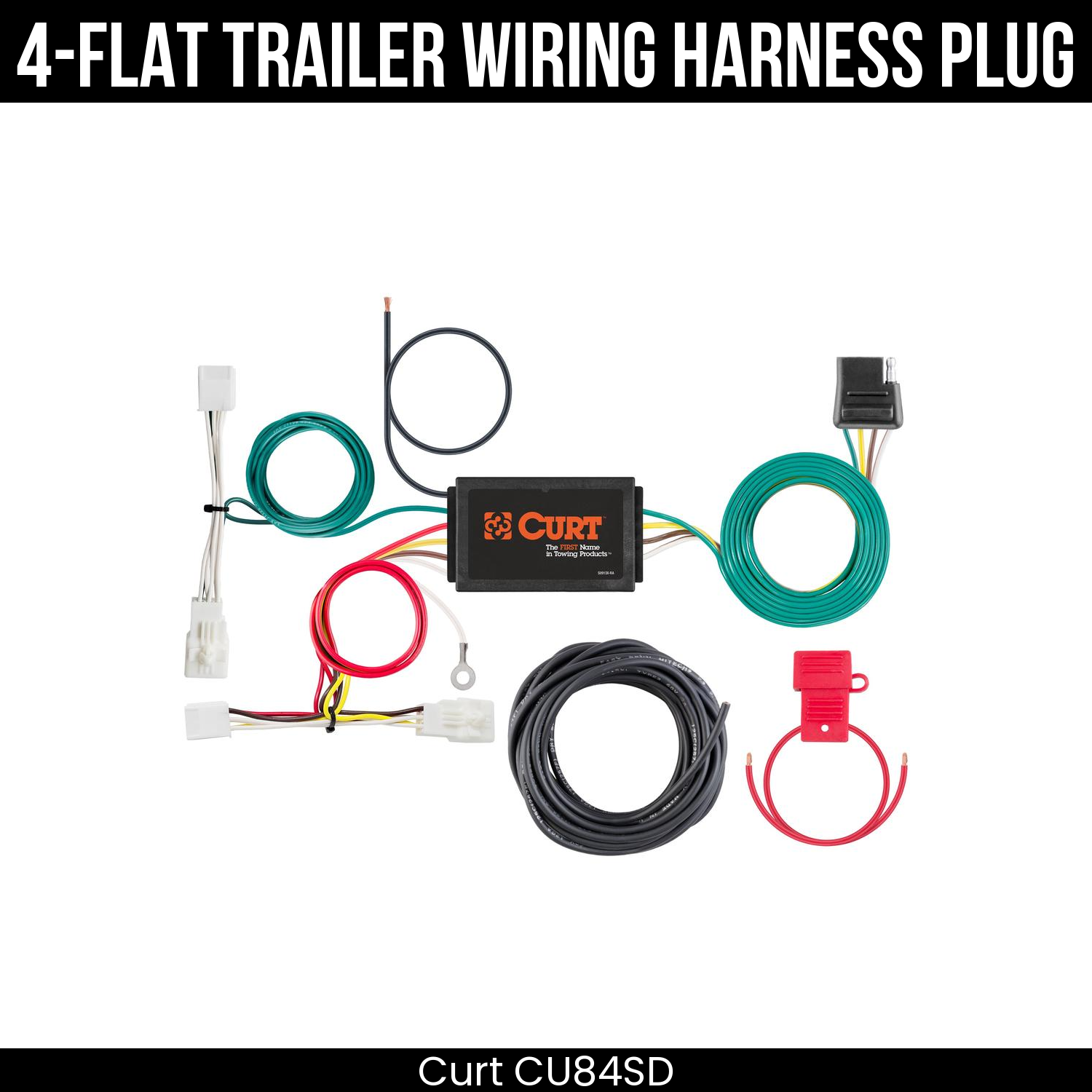 Trailer Wiring 4-Flat Plug Only