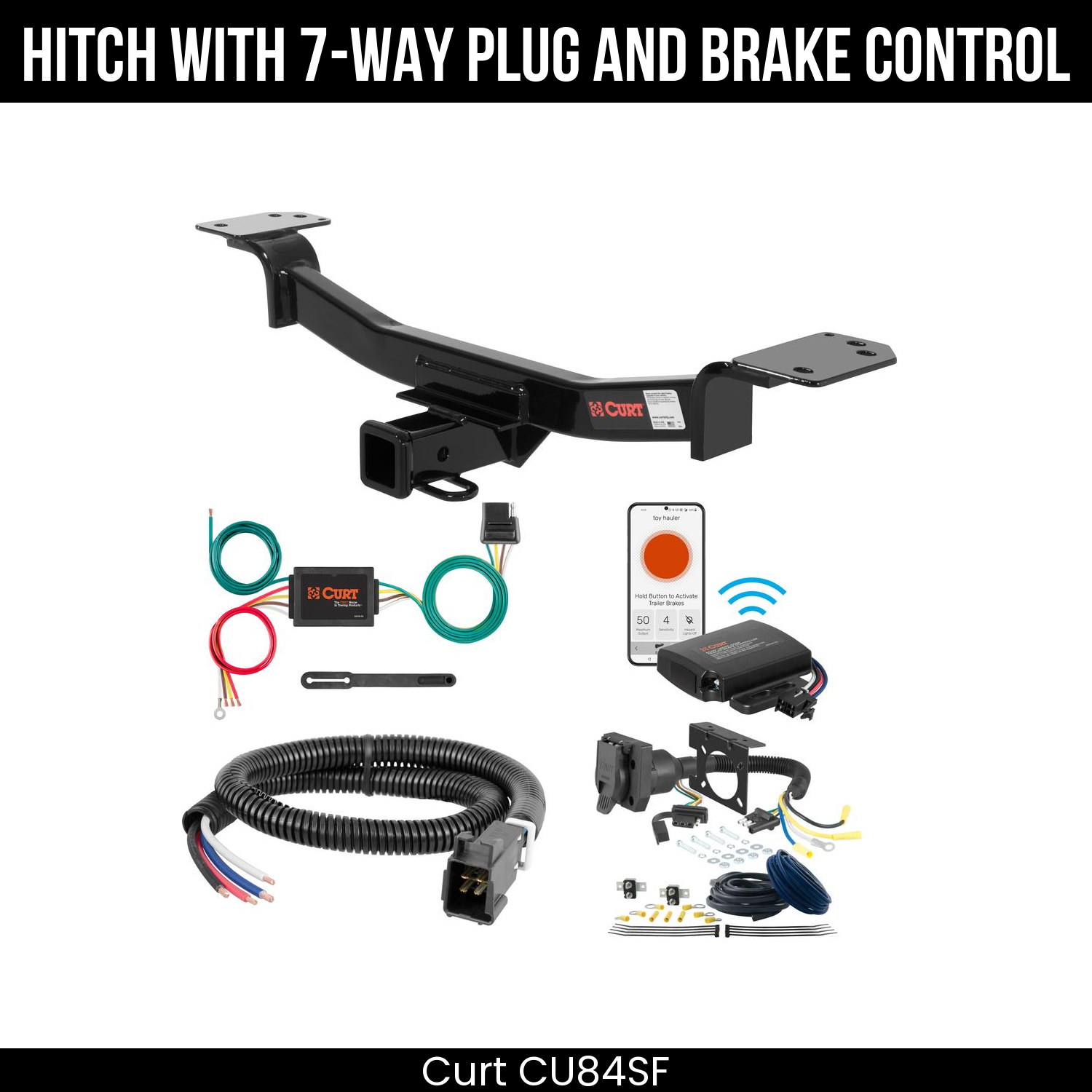 Trailer Hitch , 7-Way , Echo Under-Dash Brake Control
