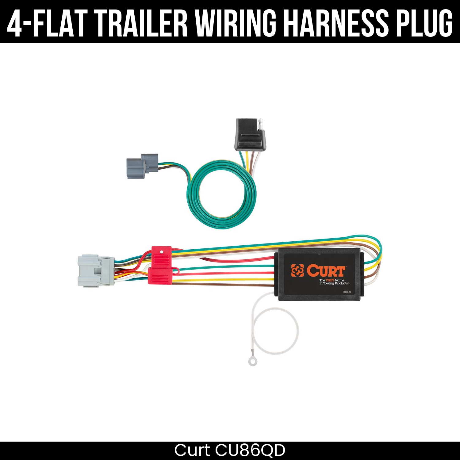 Trailer Wiring 4-Flat Plug Only