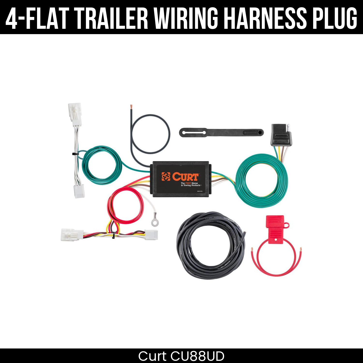 Trailer Wiring 4-Flat Plug Only