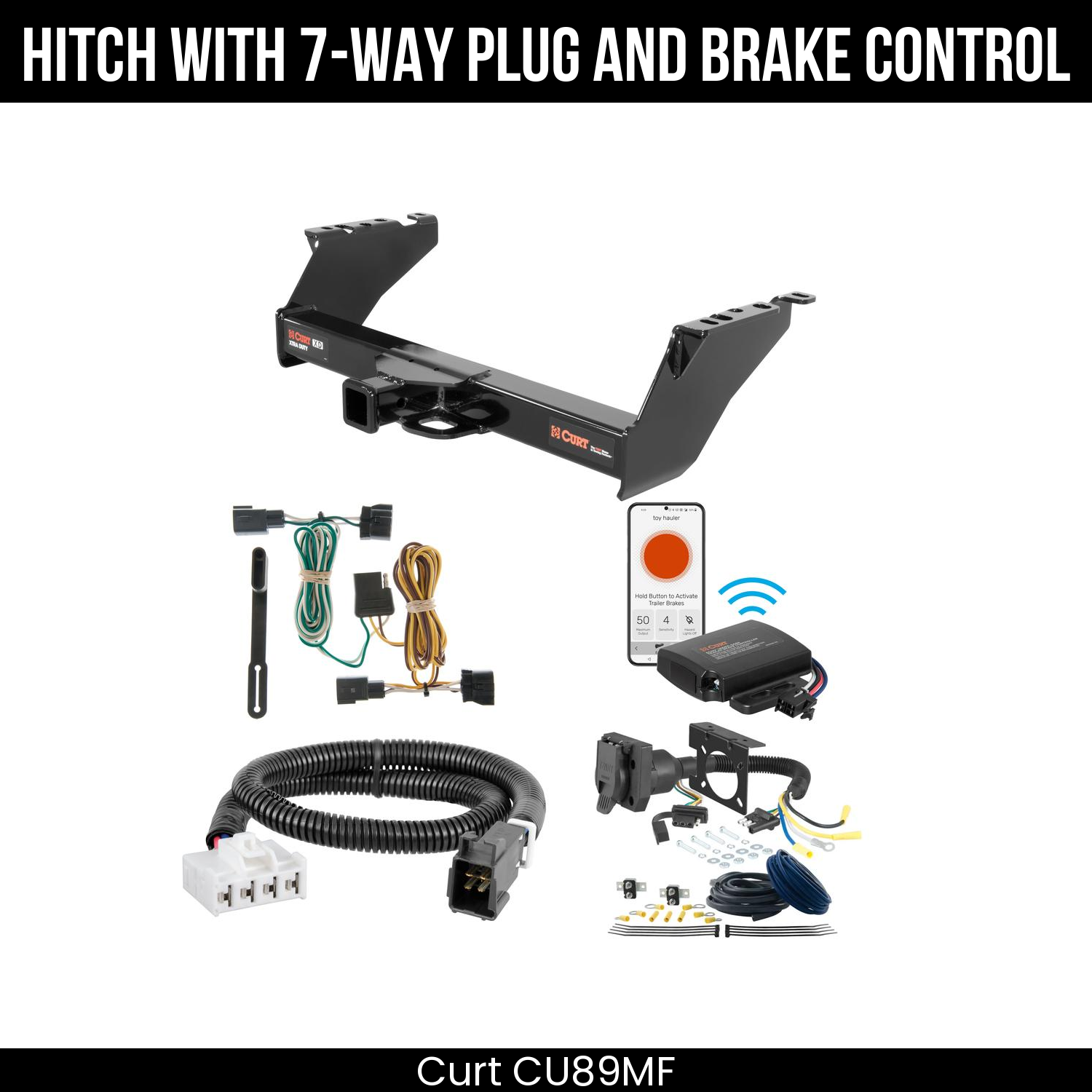 Trailer Hitch , 7-Way , Echo Under-Dash Brake Control