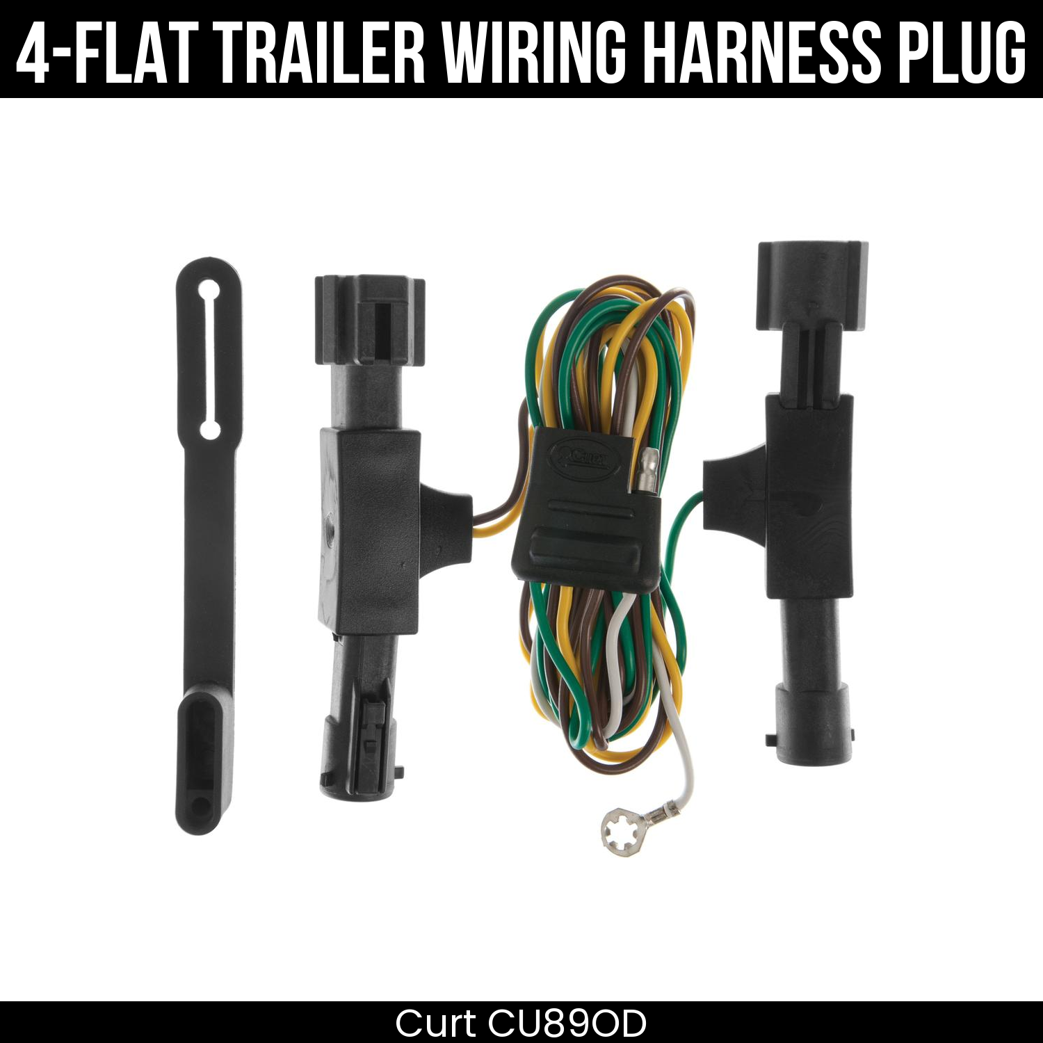 Trailer Wiring 4-Flat Plug Only