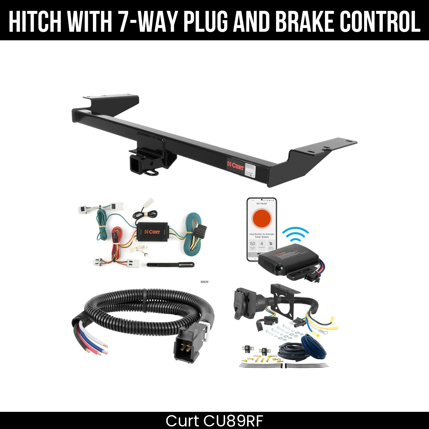 Trailer Hitch , 7-Way , Echo Under-Dash Brake Control