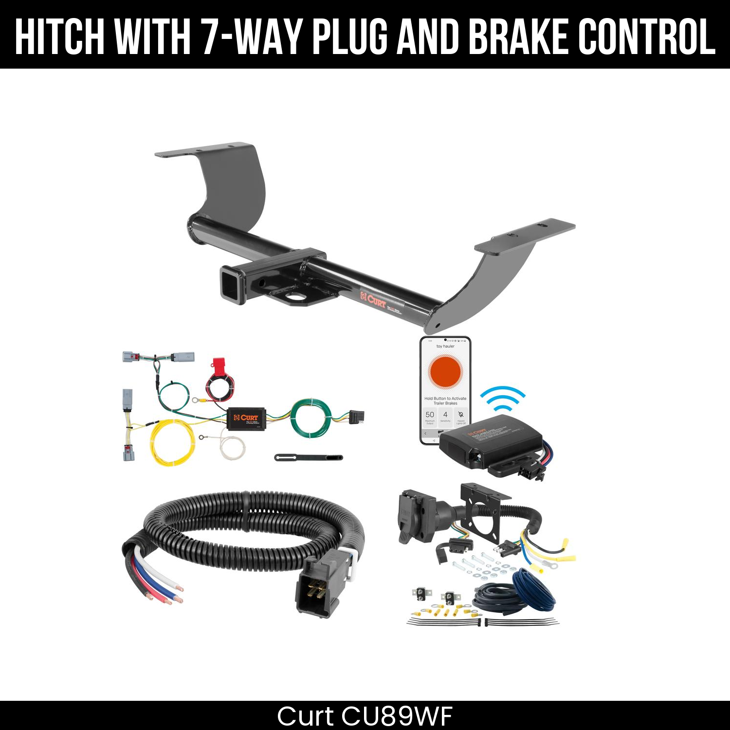 Trailer Hitch , 7-Way , Echo Under-Dash Brake Control