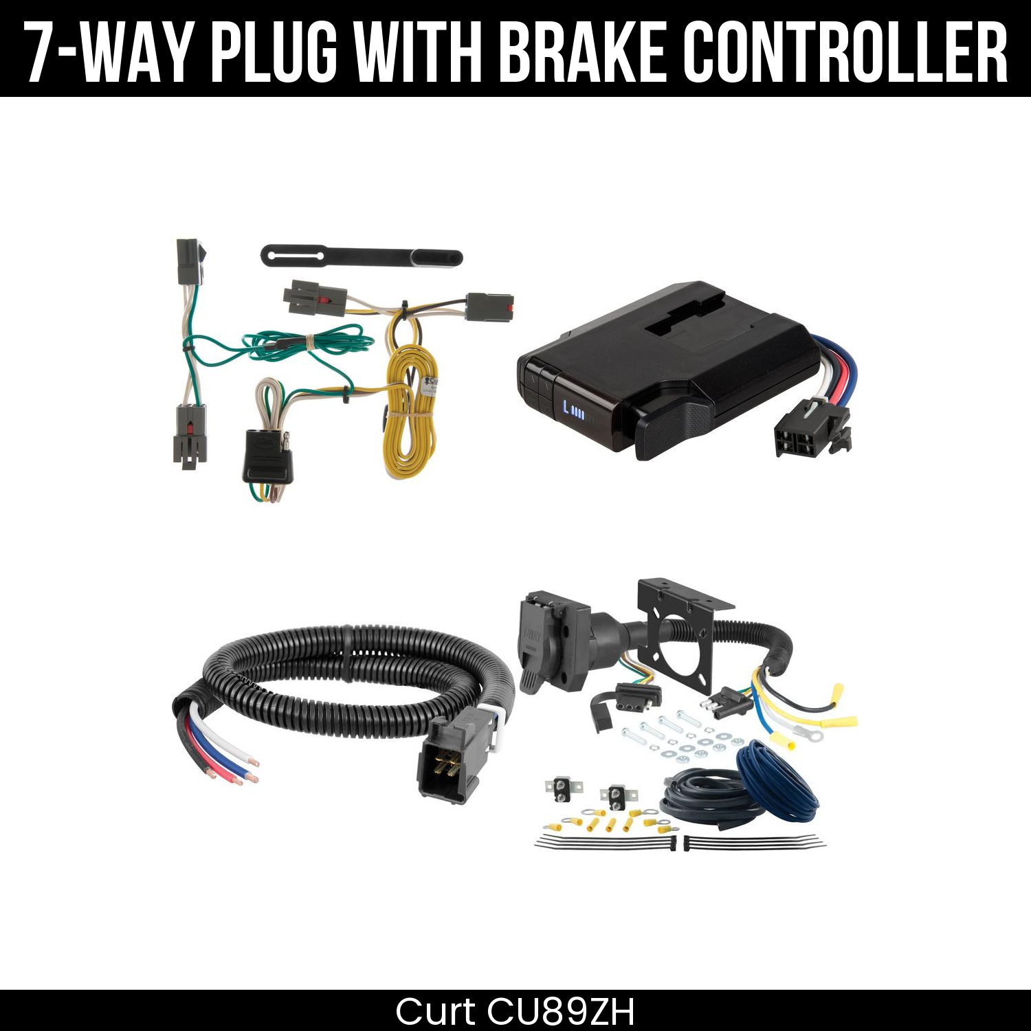 Trailer Wiring 7-Way Plug w/ Bracket , Venturer Brake Control