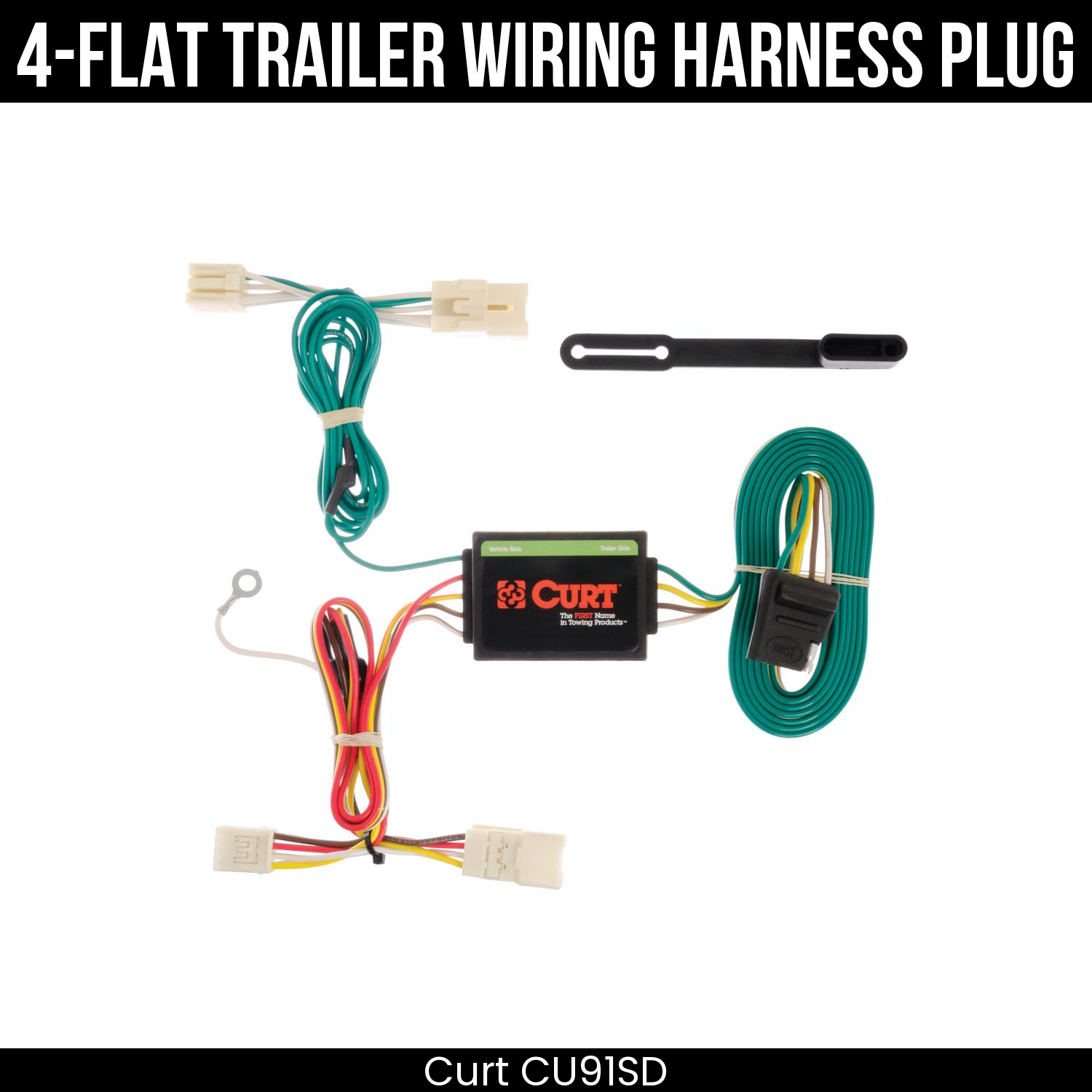 Trailer Wiring 4-Flat Plug Only