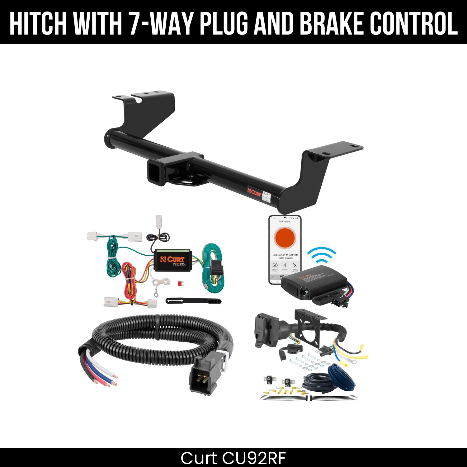 Trailer Hitch , 7-Way , Echo Under-Dash Brake Control