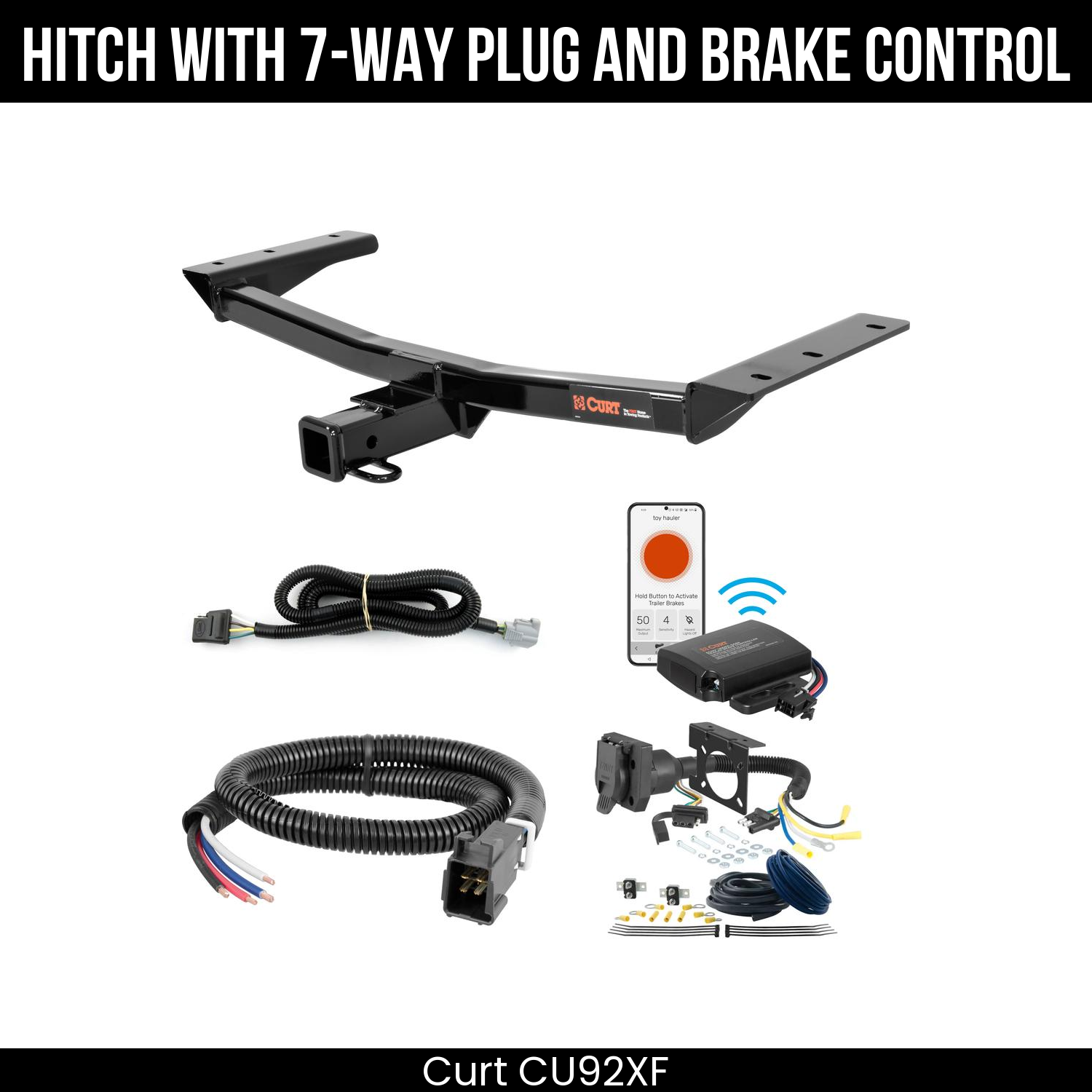 Trailer Hitch , 7-Way , Echo Under-Dash Brake Control