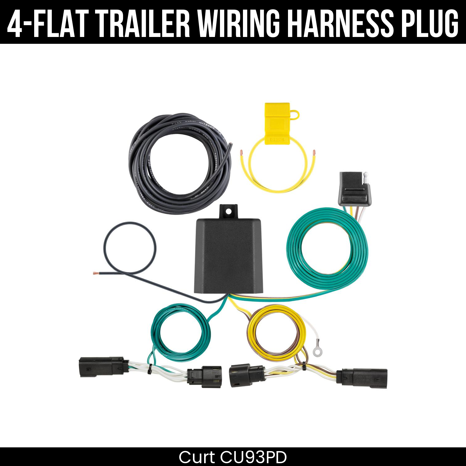 Trailer Wiring 4-Flat Plug Only
