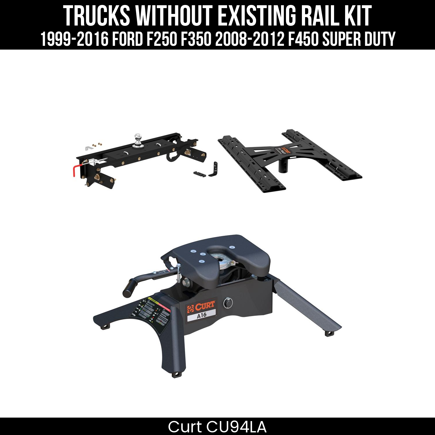 Under-Bed Gooseneck Install Brackets,Double Lock Gooseneck Hitch,X5 Gooseneck-5th Wheel Adapter,A16 5th Wheel Hitch Head,Replacement 5th Wheel Legs