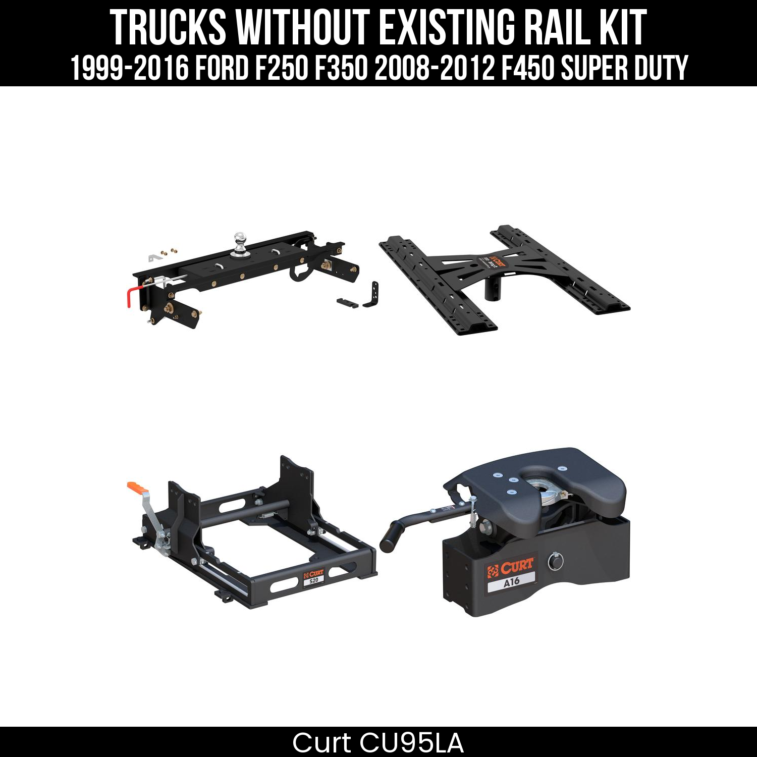 Under-Bed Gooseneck Install Brackets,Double Lock Gooseneck Hitch,X5 Gooseneck-5th Wheel Adapter,S20 5th Wheel Slider 20K,A16 5th Wheel Hitch Head