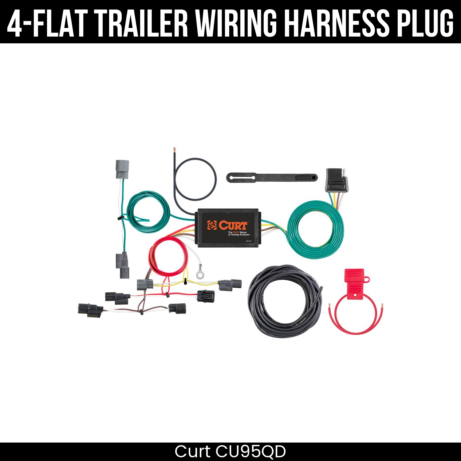 Trailer Wiring 4-Flat Plug Only