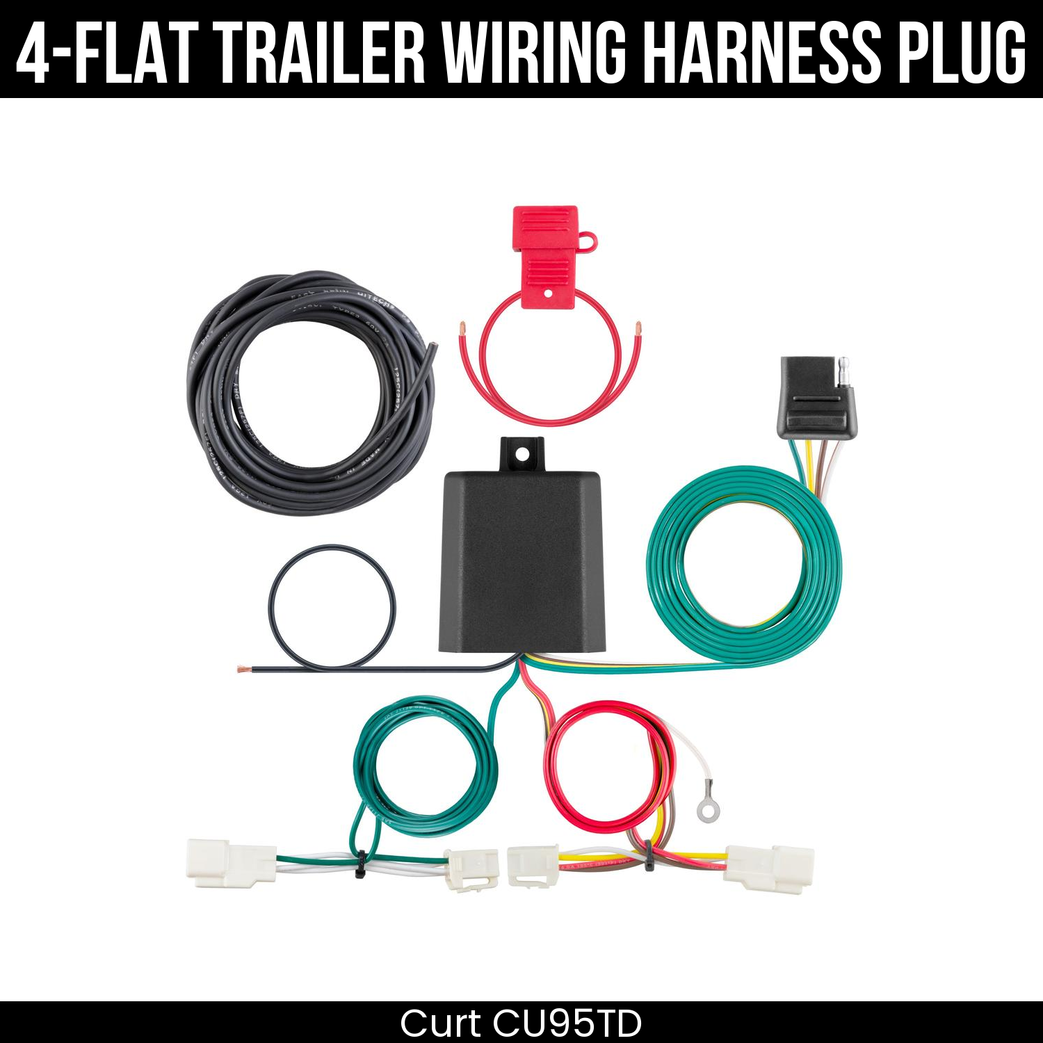 Trailer Wiring 4-Flat Plug Only