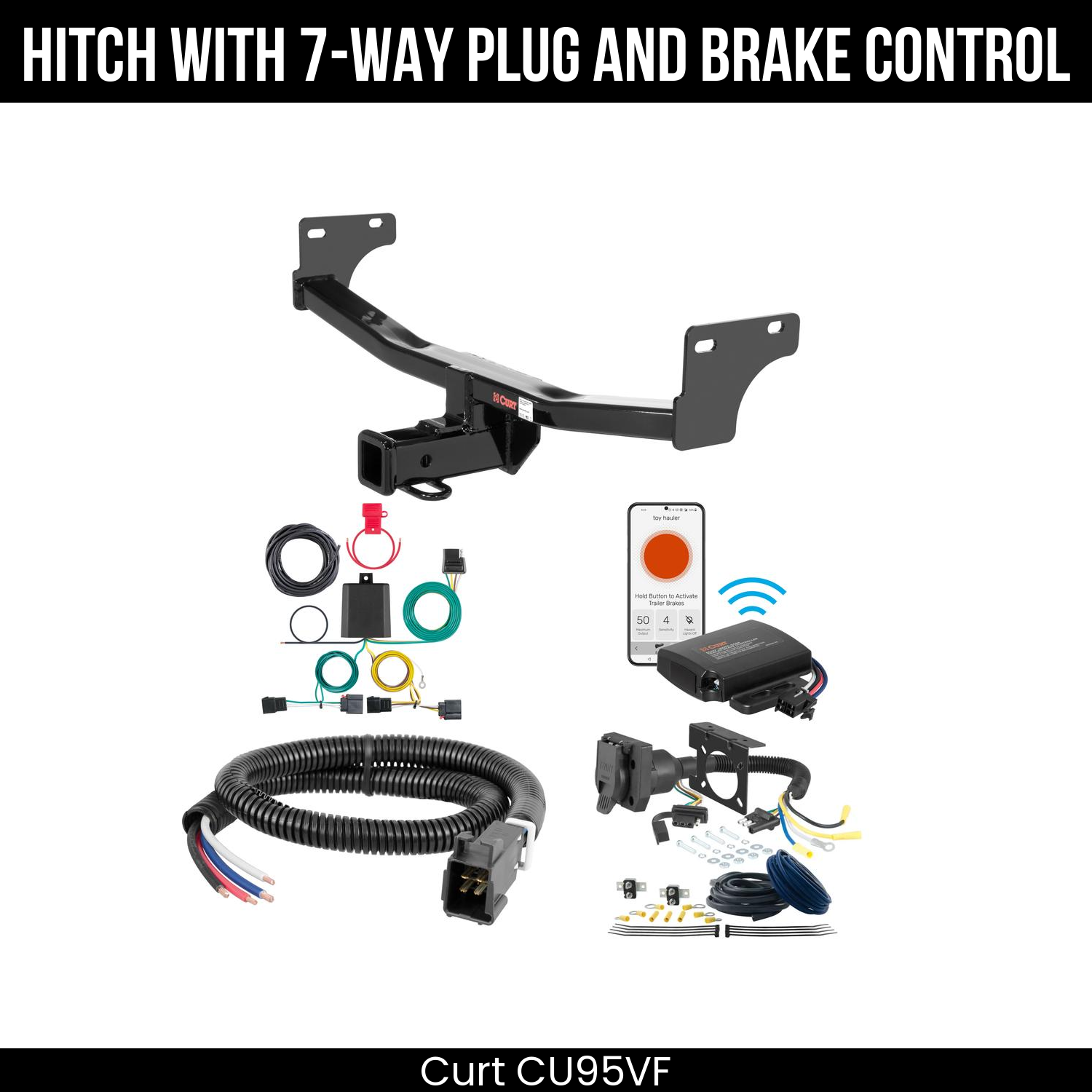 Trailer Hitch , 7-Way , Echo Under-Dash Brake Control