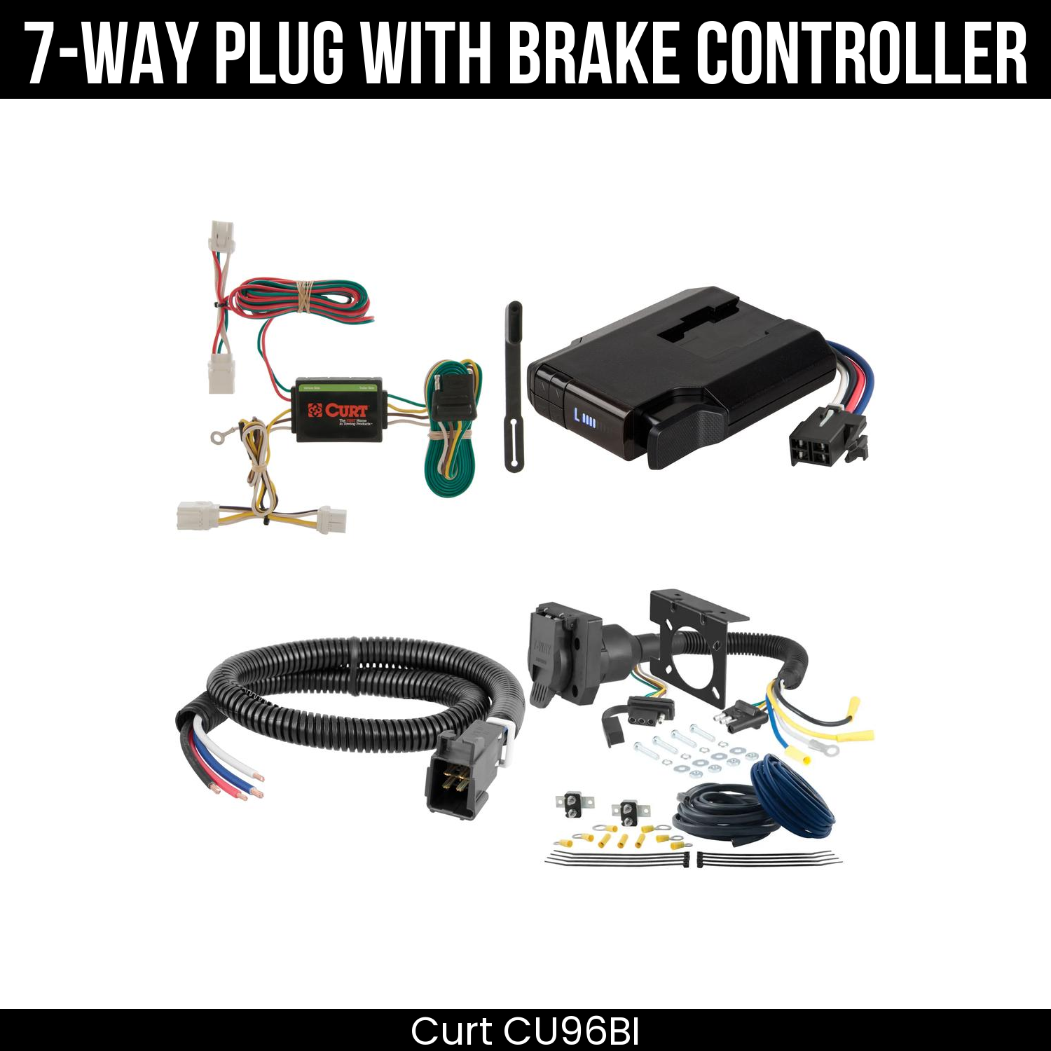 Trailer Wiring 7-Way Plug w/ Bracket , Venturer Brake Control