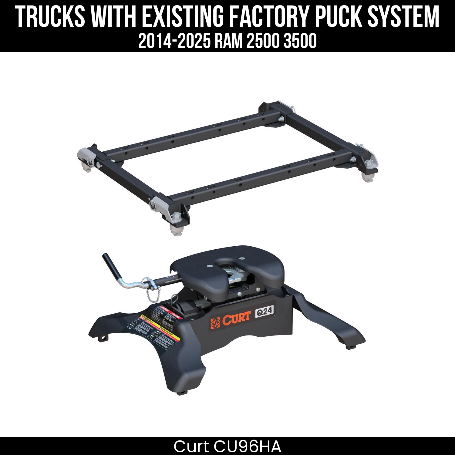 Puck 5th Wheel Adapter,Q24 5th Wheel Hitch Head,Q24 5th Wheel Legs