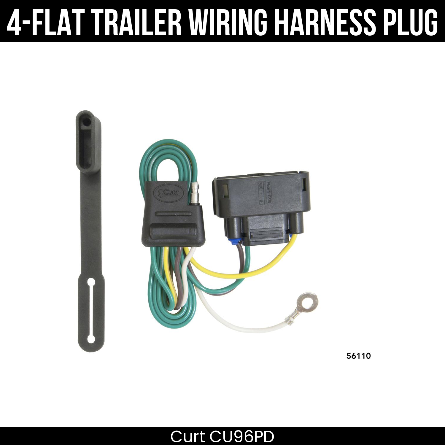 Trailer Wiring 4-Flat Plug Only