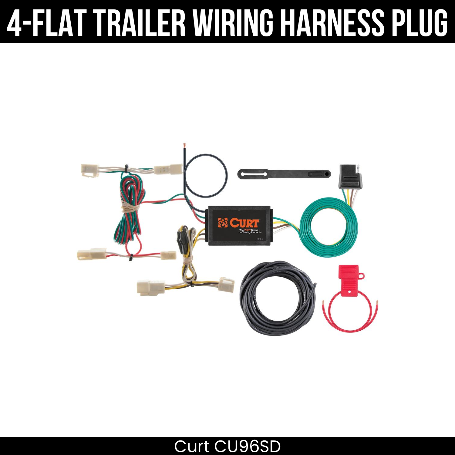 Trailer Wiring 4-Flat Plug Only