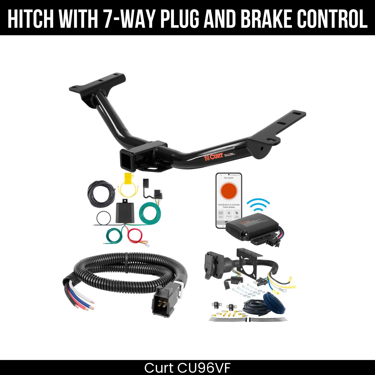Trailer Hitch , 7-Way , Echo Under-Dash Brake Control