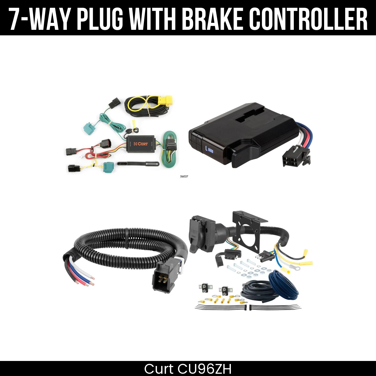 Trailer Wiring 7-Way Plug w/ Bracket , Venturer Brake Control