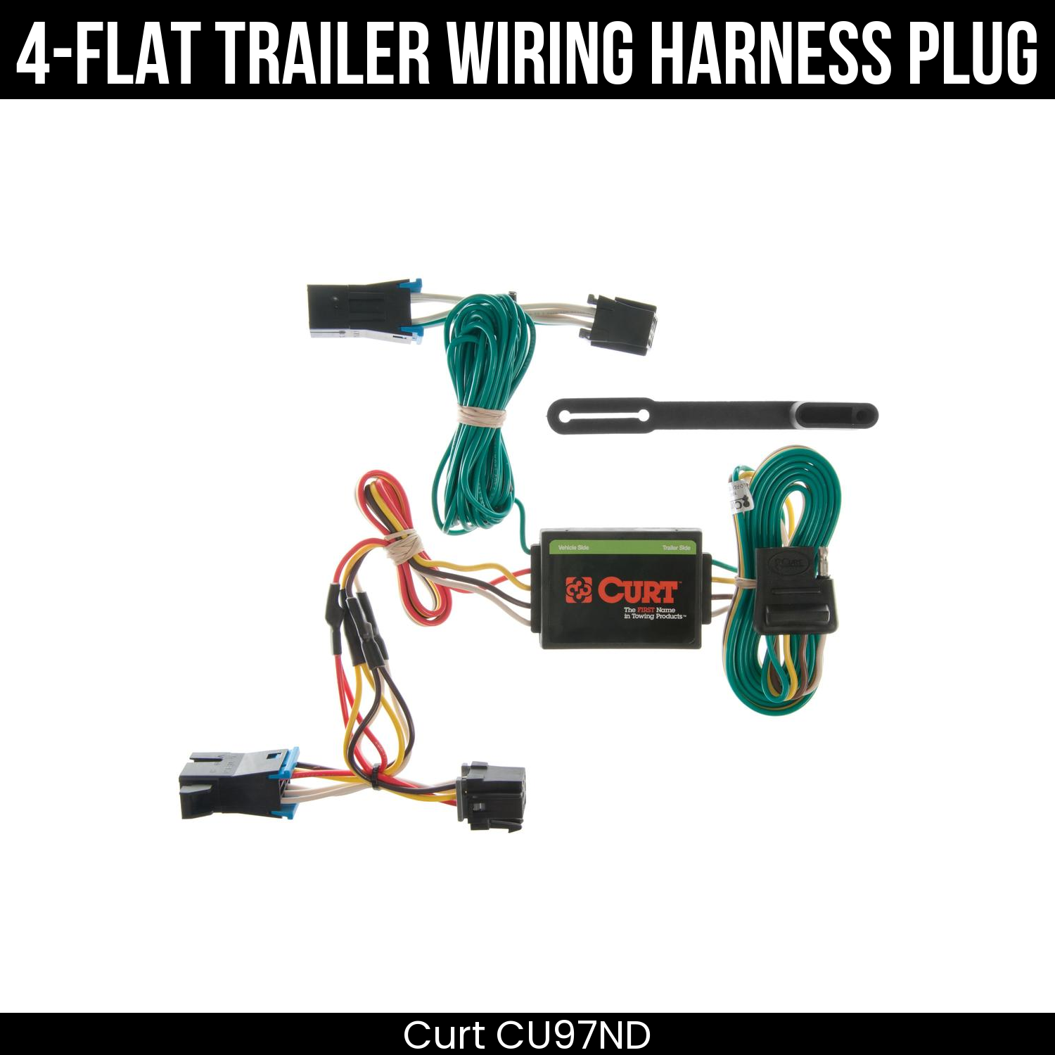 Trailer Wiring 4-Flat Plug Only