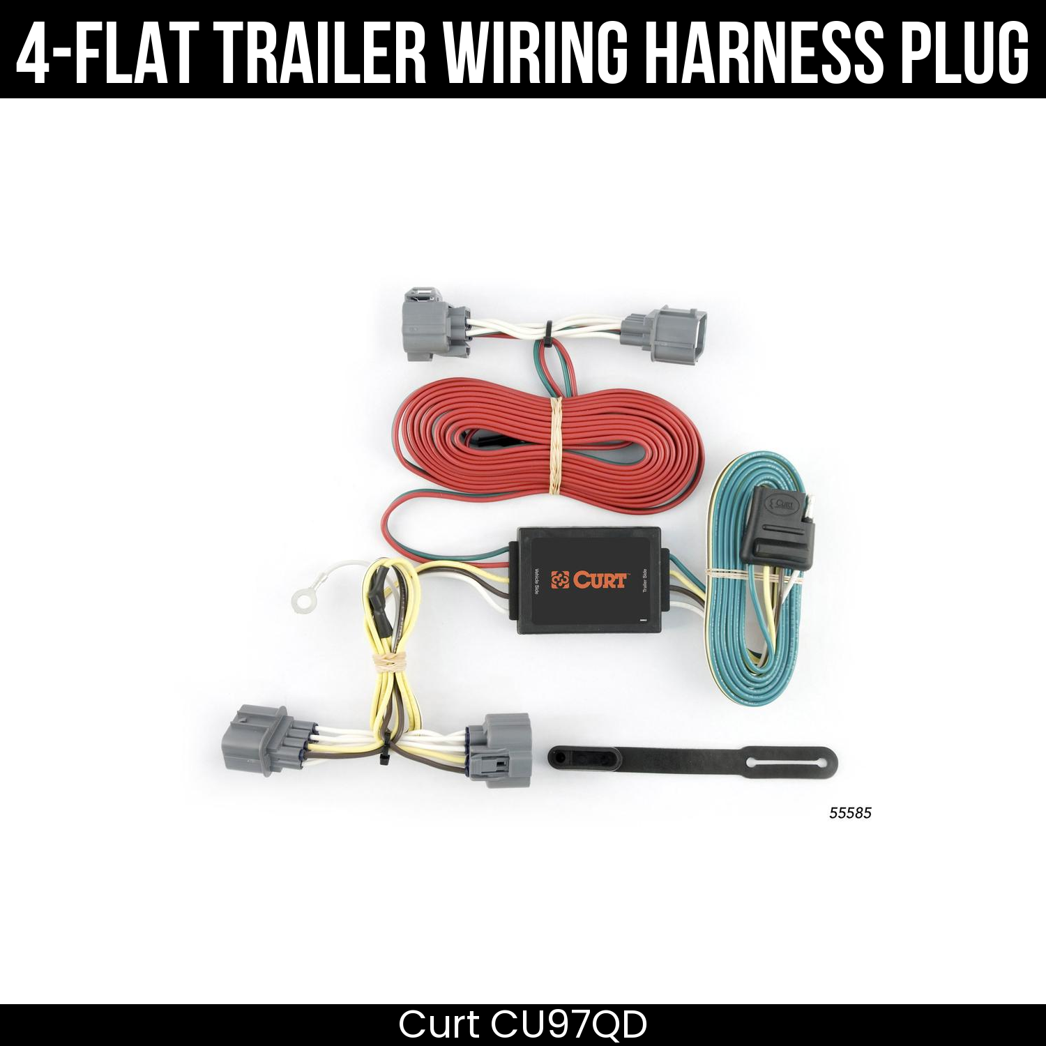 Trailer Wiring 4-Flat Plug Only