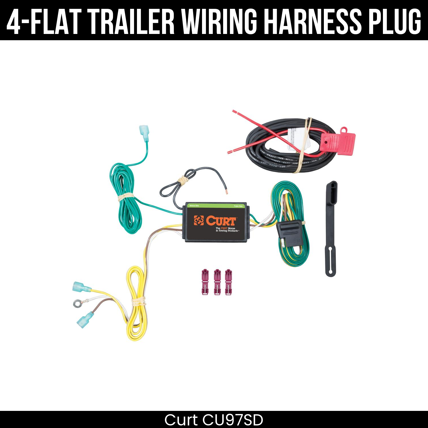 Trailer Wiring 4-Flat Plug Only