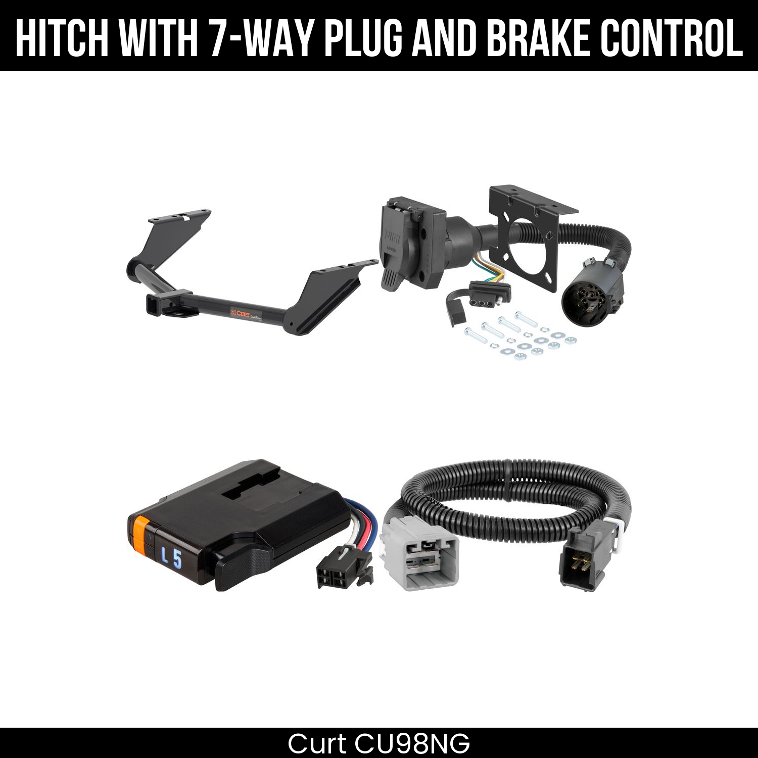 Trailer Hitch , 7-Way , Discovery Next Brake Control