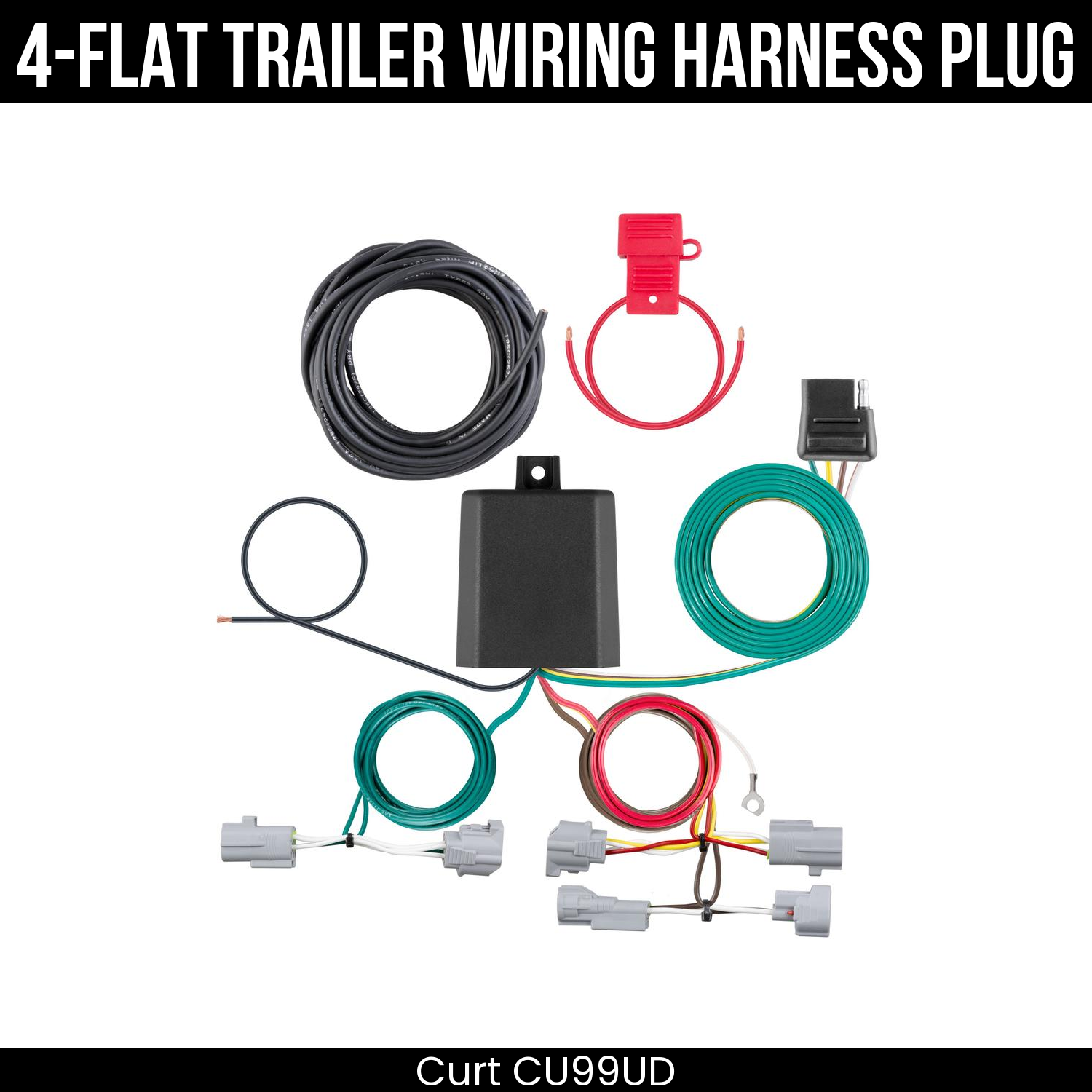 Trailer Wiring 4-Flat Plug Only